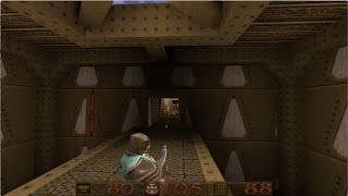 QuadQuake - E1M1: The Forbidden Base (Marine)