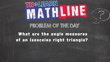 What are the angle measures of an isosceles right triangle?