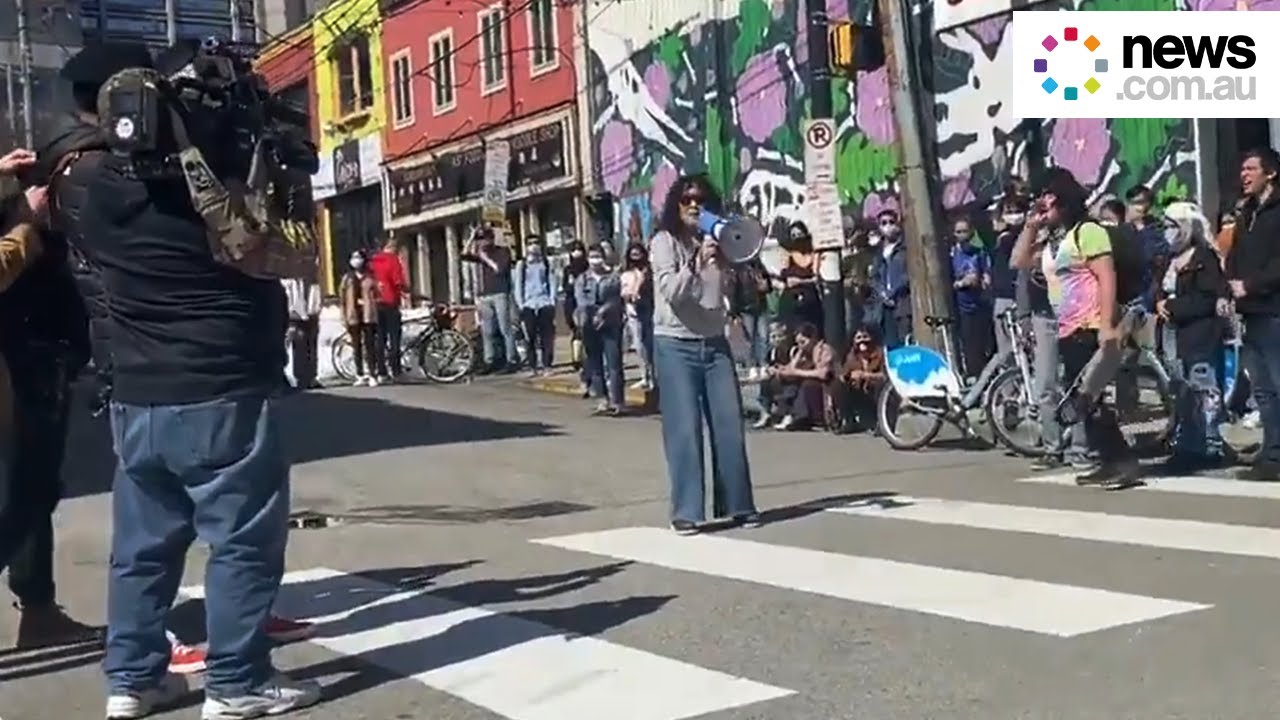 "I am proud to be Asian": Sandra Oh speaks at Stop Asian Hate rally