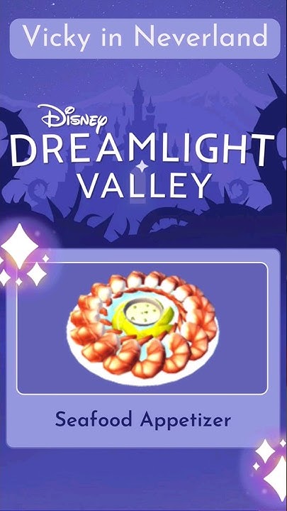Seafood Appetizer recipe - Disney Dreamlight Valley - YouTube
