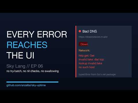 I Built a Dashboard Where Every Error Reaches the UI