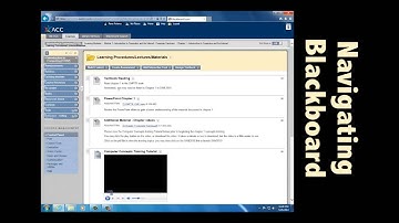 COSC1301 Navigating Blackboard