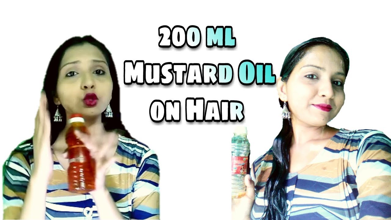 *200 ml Mustard Oil on Hair*!!Hair Combing After and Before Oiling