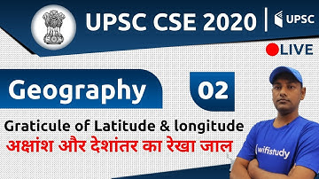 5:00 PM - UPSC CSE 2020 | Geography by Saurabh Sir | Graticule of Latitude & longitude