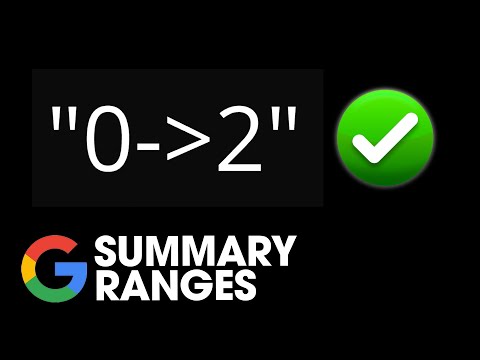 Summary Ranges -