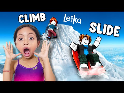 WAH LUCU 😍🥰 LEIKA MAIN LOMPAT DI WATERBOOM PALING TINGGI !! WATER SLIDE VIRAL [ROBLOX INDONESIA]
