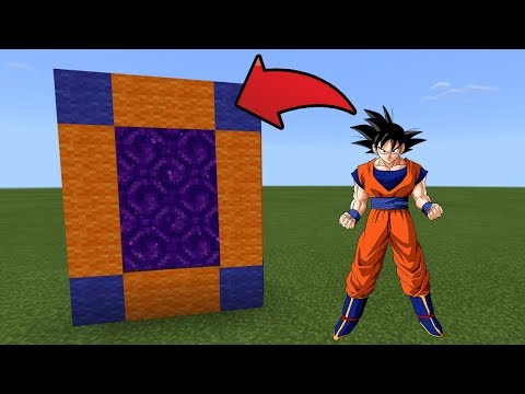 How To Make a Portal to the GOKU Dimension in MCPE (Minecraft PE)