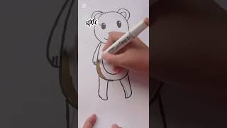 рисую медведя #рекомендации #art #рек #рисунок #рисованиекарандашом #арт #drawing #draw #медвежонок