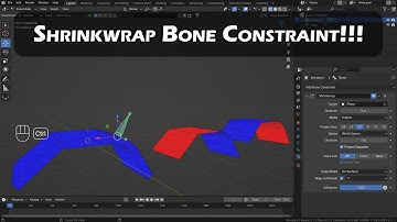 Shrinkwrap Bone Constraint Blender