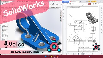 SolidWorks | 3D CAD EXERCISES 72 | StudyCadCam | Solution Tutorial |