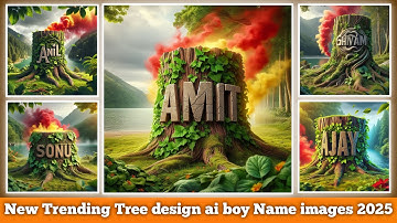 New Trending Tree design Ai boy name image | Bing image creator | Ai boy name image 2025 #ai #bing