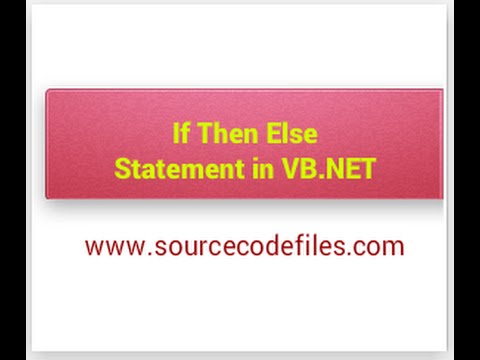 If Else condition in VB.NET .
