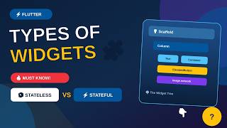 Flutter Widgets Kya Hote Hain | Types of Widgets in Flutter | Stateless vs Stateful Widget 🔥