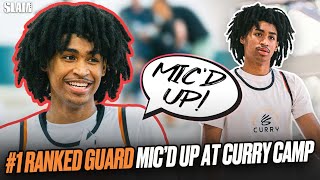 Dylan Harper MIC'D UP! 🎤🔥 The #1 Point Guard In The Country CALLS GAME at Steph Curry's Camp ‼️😳