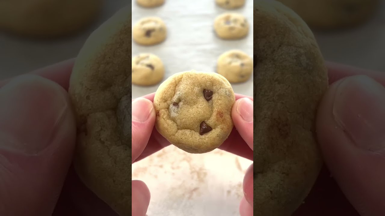 Mini Chocolate Chip Cookies (10 minutes to make) shorts YouTube