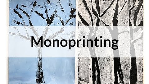Acrylic Paint Monoprinting Tutorial