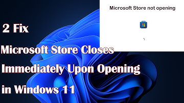 Microsoft Store Closes Immediately Upon Opening in Windows 11- 2 Fix