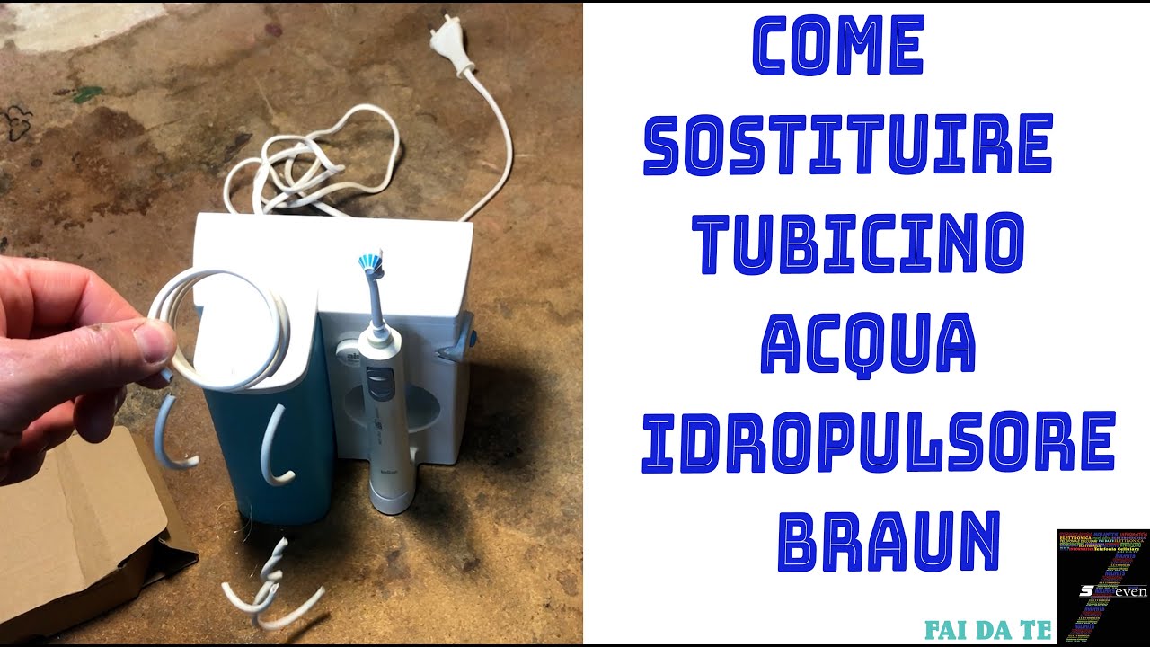 Come sostituire tubo acqua idropulsore Braun
