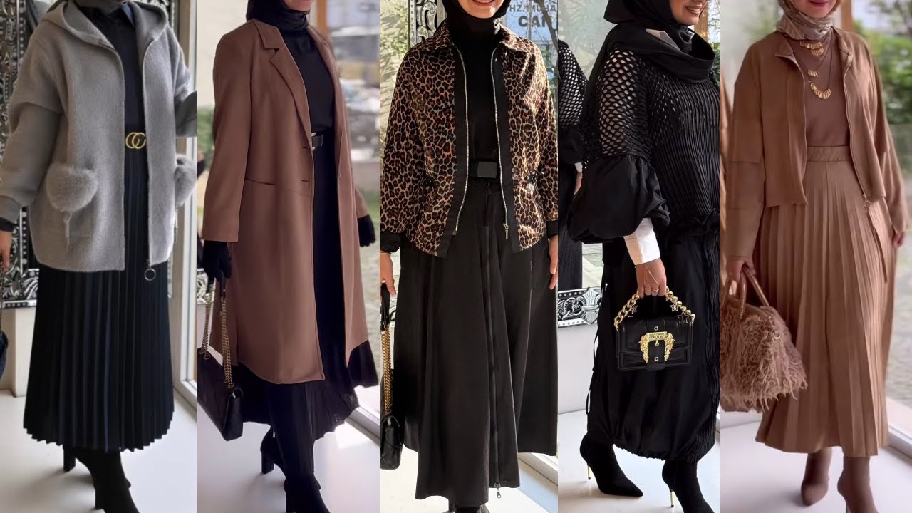 ملابس العيد 2026 للبنات المحجبات | ملابس تركية للمحجبات ⛈️ موضة شتاء 2026 | femmes voilées| hijabi