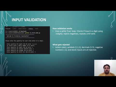 Supermarket Receipt Calculation System in Python | Full Project Explanation