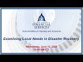 Examining Local Needs in Disaster Recovery (EventID=119373)
