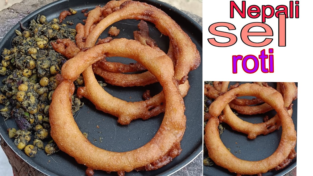 Sel Roti Cooking Nepali Sel Roti || How To Cook Nepali Sel Roti with Till Chutney Recipe ...