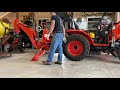 93 kioti tractor backhoe removal  step by step