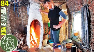 A woman lives and rests alone in the wilderness  Abundance of wild animals  Bushcraft