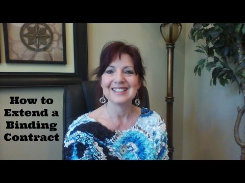 How to Extend Closing Date of a Binding Real Estate Contract