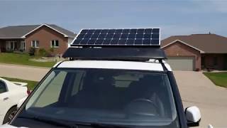 Athlete Statistics LR4 Pop up solar panel setup.