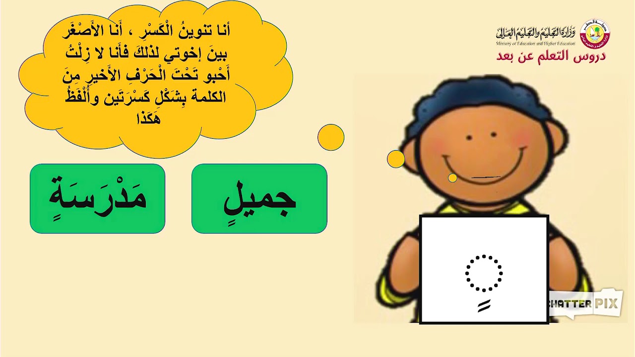 الصف الأول   اللغة العربية   التنوين
