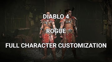 Diablo 4 Beta Rogue Male/Female Full Character Customization D4