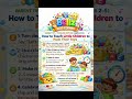 PARENT TIP - TODDLERS EDITION (AGES 2 -5) #parentingtips #raisinggreatkids #parentlife #toddlers