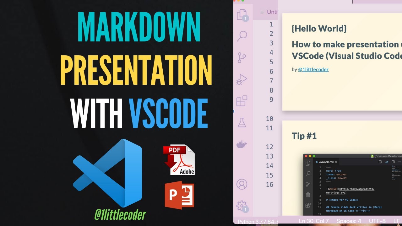 create presentation from markdown