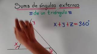 🟢Sum of external angles - Theory and easy examples