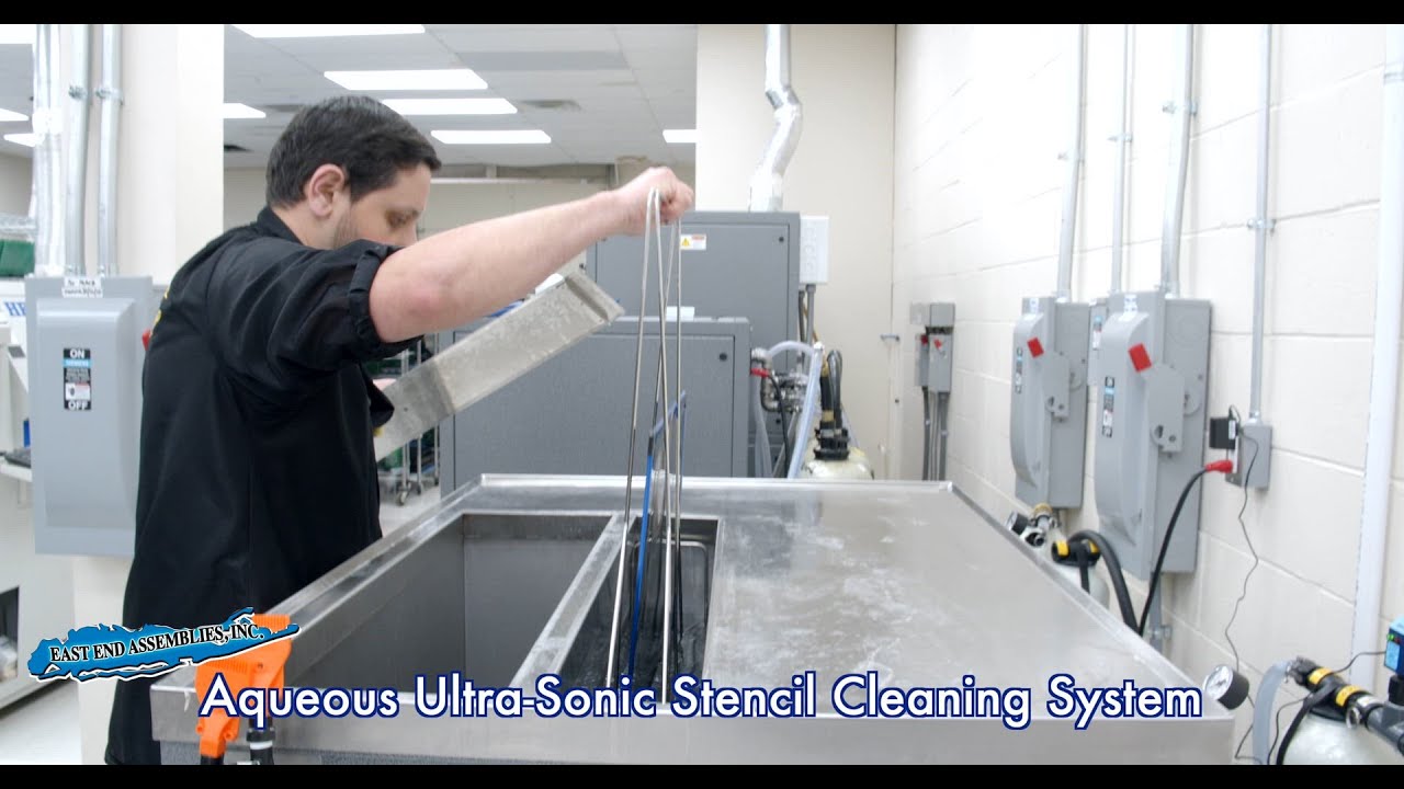 Aqueous Ultra-Sonic Stencil Cleaner System