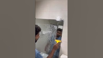 How to install mirror 🪞 with studs #youtubeshorts #glass #mirror