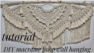 Famous DIY | Large macrame wall hanging tutorial | home decor  boho Net Worth