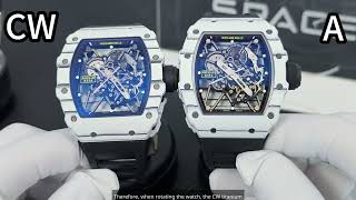 RM35‑01 White Carbon CW vs BBR | Parmigiani Movement Side‑by‑Side Comparison