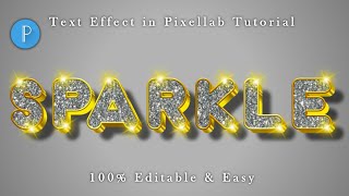 Sparkle Text effect in pixellab | 3d text effect in pixellab | text effect pixellab screenshot 5
