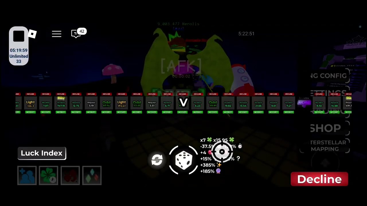 Rolling #3 Invisible Arcane (8 800 000 000 rng)