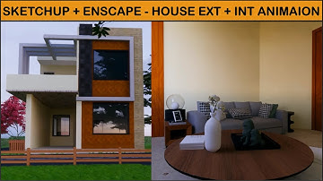 House Exterior and Interior walkthrough animation - Sketchup + Enscape  @EnscapeArchDesign