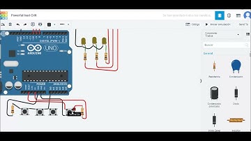 Aprenda a programar botones pulsadores, paso a paso con arduino y el simulador tinkercad