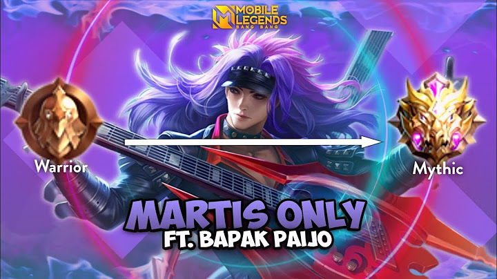 Namatin Mobile Legends cuma Pake Martis Only