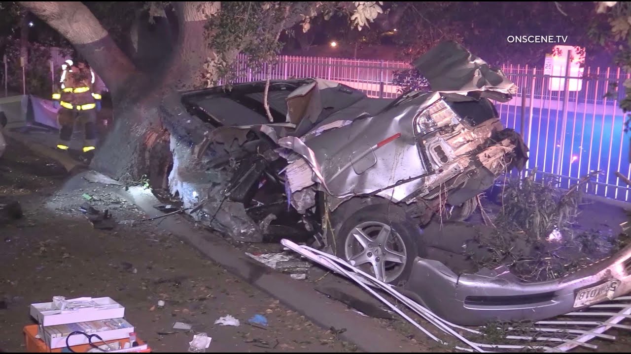 Driver Ejected After Awful Pursuit Crash | El Cajon - YouTube