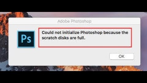 Scratch Disks are Full. The Final Solution in Photoshop 2021