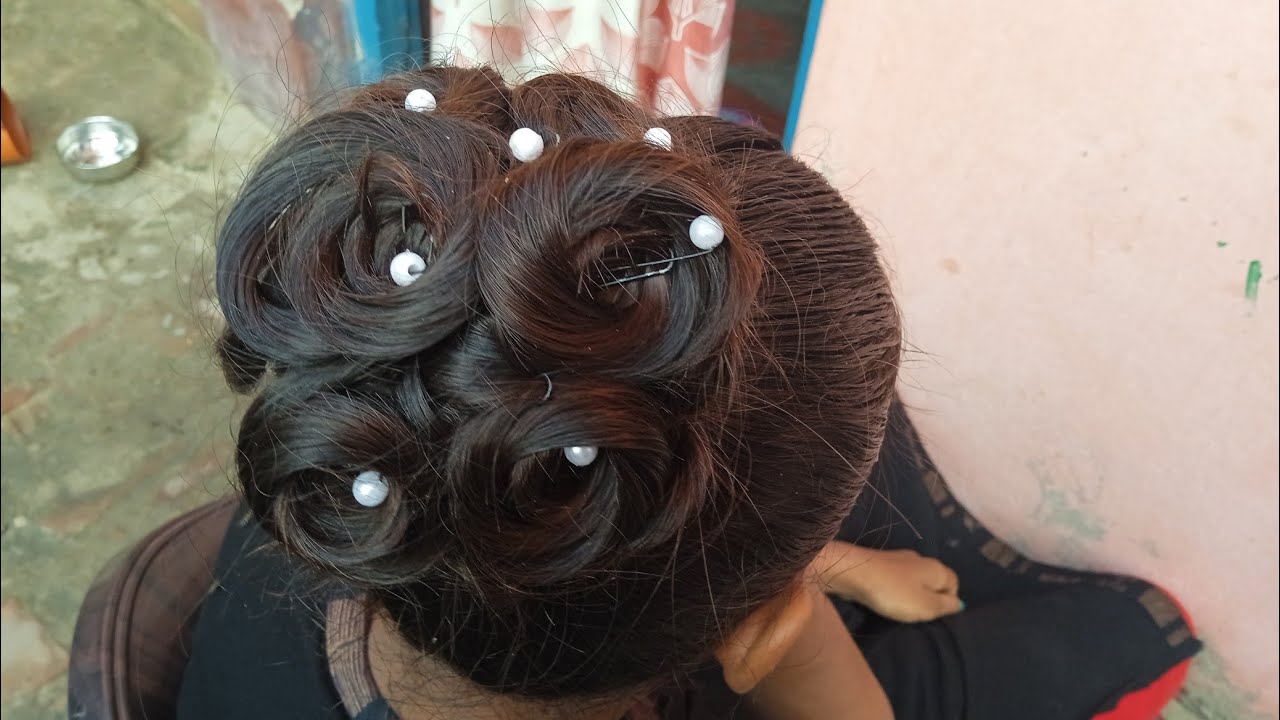 Rose flower juda hairstyle YouTube