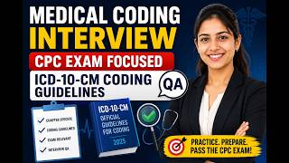 Medical Coding Interview Questions & Answers | CPC Exam Focused | ICD-10-CM Coding Guidelines #CPC