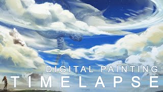 Sky Turtle | Digital Art Timelapse