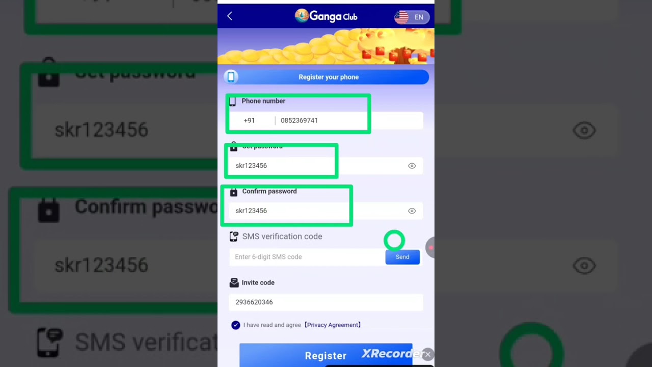 ganga club invite code/Ganga club ragistar kaise kare/ganga club register process 